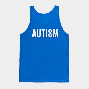 Autism White Tank Top